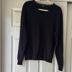 J Crew Navy V-Neck Sweater